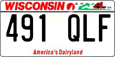 WI license plate 491QLF