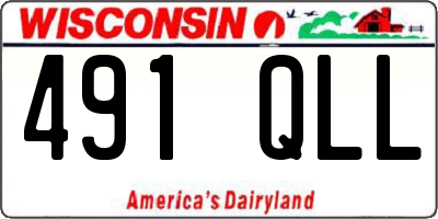 WI license plate 491QLL