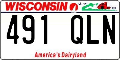 WI license plate 491QLN