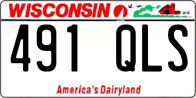 WI license plate 491QLS