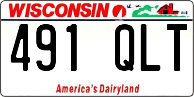 WI license plate 491QLT