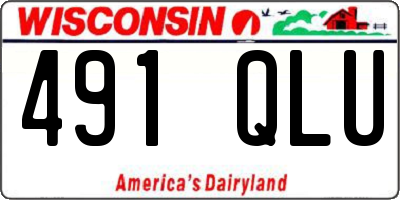 WI license plate 491QLU