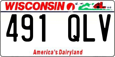 WI license plate 491QLV