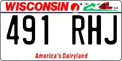 WI license plate 491RHJ