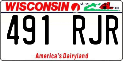 WI license plate 491RJR