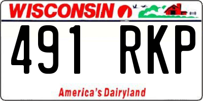 WI license plate 491RKP