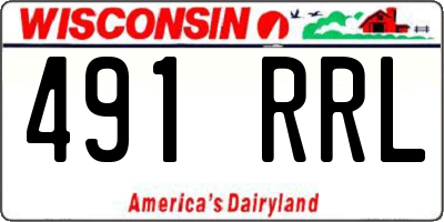 WI license plate 491RRL