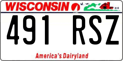 WI license plate 491RSZ