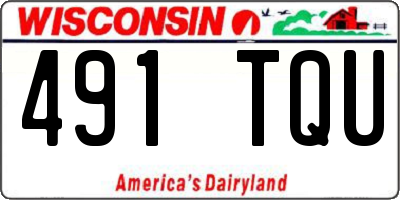 WI license plate 491TQU