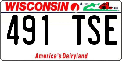 WI license plate 491TSE