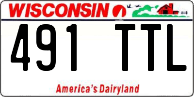 WI license plate 491TTL