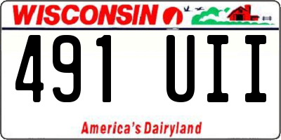WI license plate 491UII