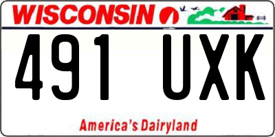 WI license plate 491UXK