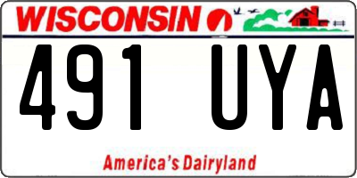 WI license plate 491UYA