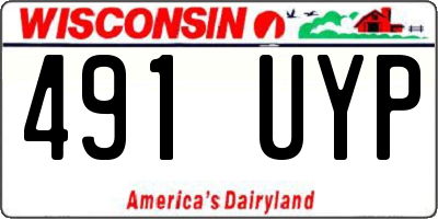 WI license plate 491UYP