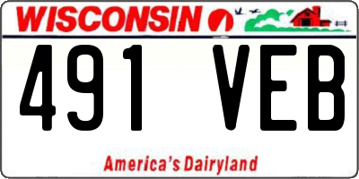 WI license plate 491VEB