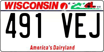 WI license plate 491VEJ