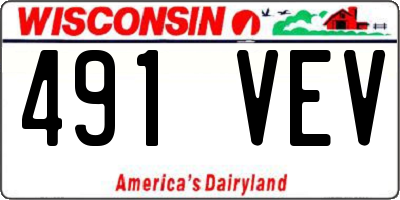 WI license plate 491VEV