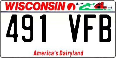 WI license plate 491VFB