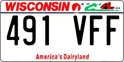 WI license plate 491VFF