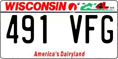 WI license plate 491VFG