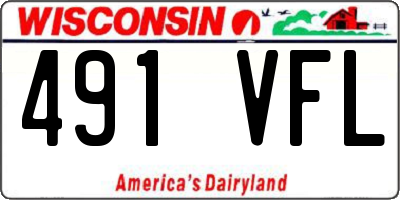 WI license plate 491VFL