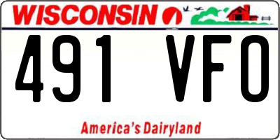 WI license plate 491VFO