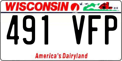 WI license plate 491VFP