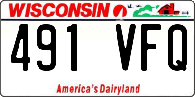 WI license plate 491VFQ