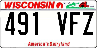 WI license plate 491VFZ