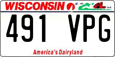 WI license plate 491VPG