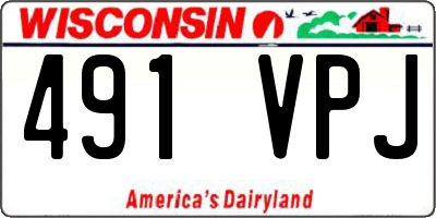 WI license plate 491VPJ