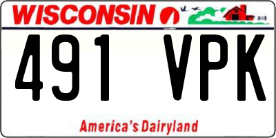 WI license plate 491VPK