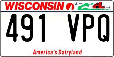 WI license plate 491VPQ