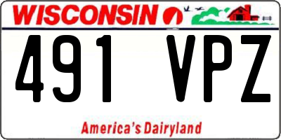 WI license plate 491VPZ