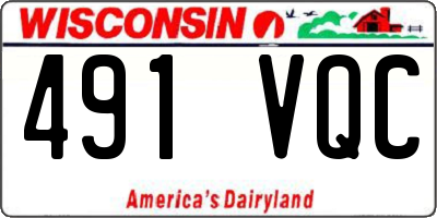 WI license plate 491VQC