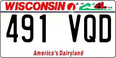 WI license plate 491VQD