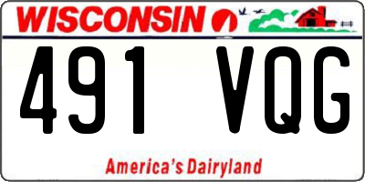 WI license plate 491VQG