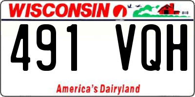 WI license plate 491VQH