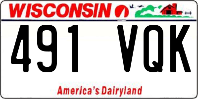 WI license plate 491VQK