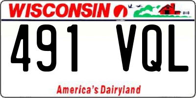 WI license plate 491VQL