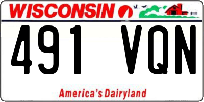 WI license plate 491VQN