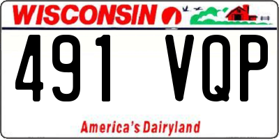 WI license plate 491VQP