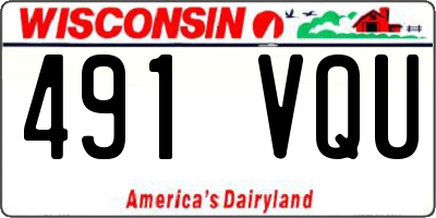 WI license plate 491VQU