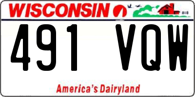 WI license plate 491VQW