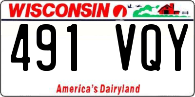 WI license plate 491VQY