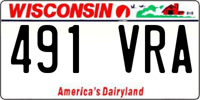 WI license plate 491VRA