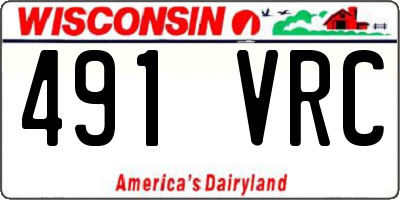 WI license plate 491VRC