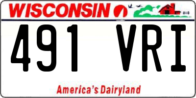WI license plate 491VRI