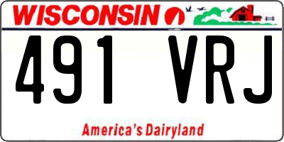 WI license plate 491VRJ